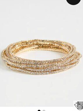 NWT Micro Rhinestone Stretch Bracelet